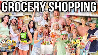 GROCERY SHOPPING for 16 KiDS!