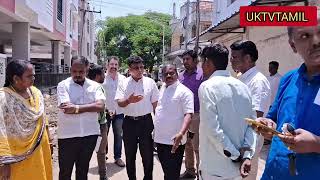 மண்டலம்14|தலைவர்|S.Vரவிச்சந்திரன்|185வது ward| ஷர்மிளாதேவி திவாகர் மழைநீர் கால்வாய் பணி திடீர் ஆய்வு