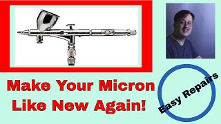 How to Repair a Damaged Iwata Custom Micron ; From Purchasing Parts to Reassembly  #coastairbrush