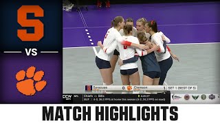 Syracuse vs. Clemson Match Highlights | 2024 ACC Volleyball