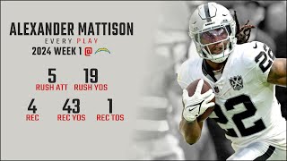 Alexander Mattison Week 1 Replay: Every Run, Target, and Catch @ Los Angeles Chargers