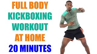 20 Minute Full Body Kickboxing Workout at Home/ Beginner Kickboxing Workout