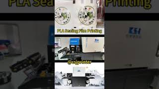 Plastic PLA Sealing Film Printing Machine，UV digital roll to roll printer #csjprinter