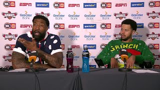 Justin Tatum and Tyler Harvey press conference vs Sydney Kings - Round 13, NBL25