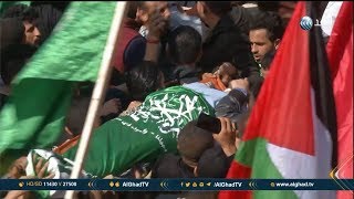 تقرير | الفلسطينيون يشيعون جثمان شهيد قرية عوريف الذي قتل برصاص الاحتلال