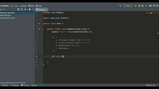 Calculation The Area Of A Triangle Intellij IDEA Java Class Method