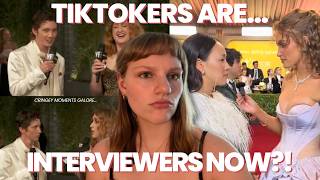 the epidemic of tiktokers doing red carpet interviews