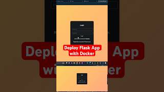 Deploy Flask App With Docker @SenDevOps #python #coding #tech