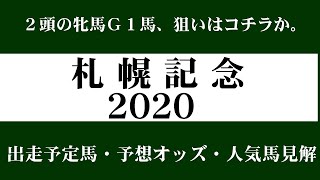 【ゼロ太郎】「札幌記念2020」出走予定馬・予想オッズ・人気馬見解