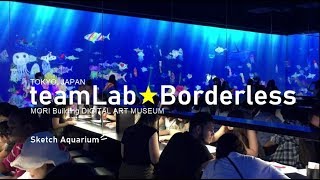 Color \u0026 Draw | Sketch Aquarium | teamLab Borderless | TOKYO