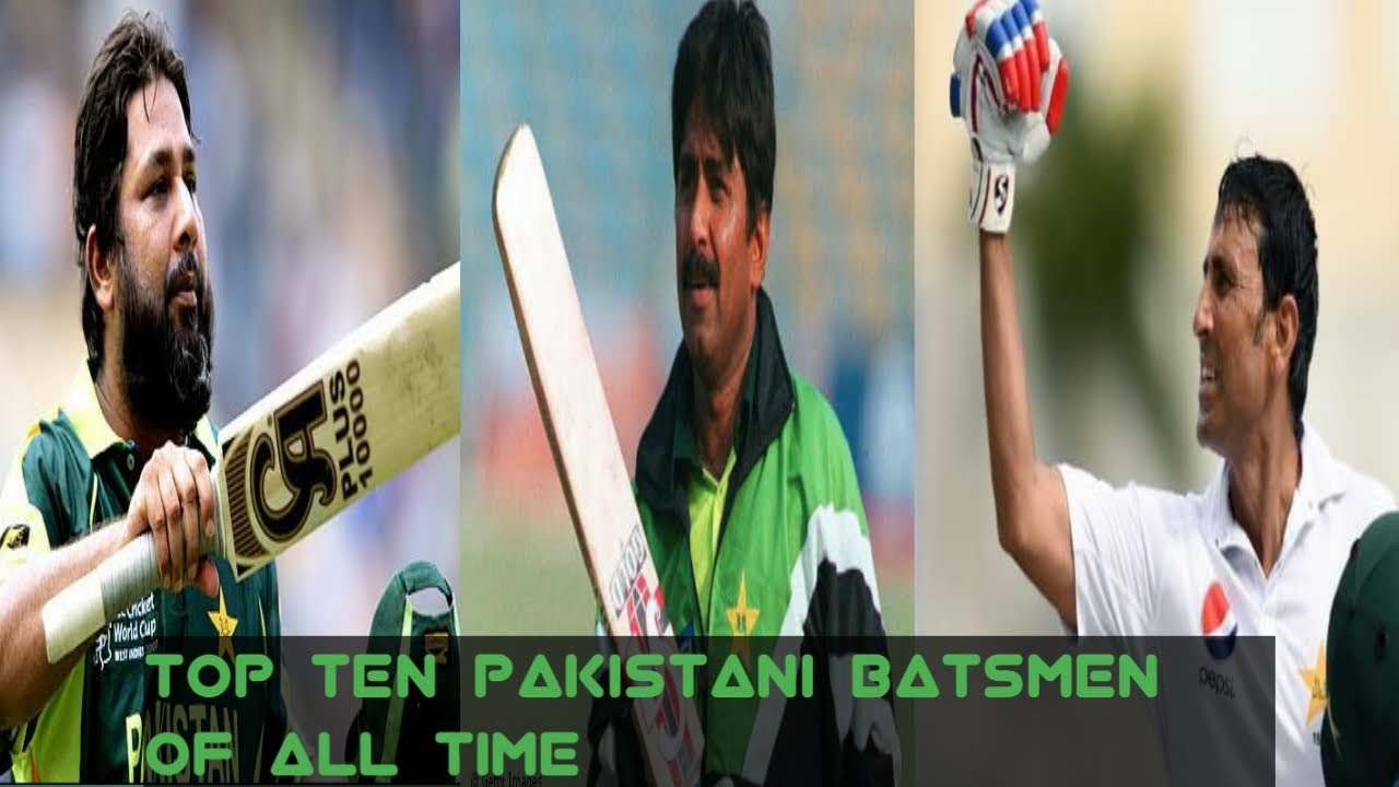 Top Ten Pakistani Batsmen Of All Time|Abdullahz Random - YouTube