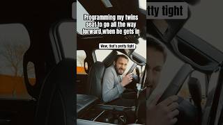 Programming His Seat To Go All The Way Forward #funny #skit #automotive #ramtrucks #prank #pranks