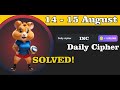 Hamster Kombat Daily CIPHER FOR 14 - 15 August