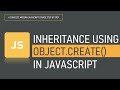 Inheritance using Object.create() in JavaScript