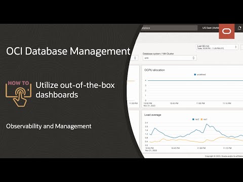 OCI Database Management: How to utilize out-of-the-box dashboards