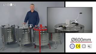 Tangential honey extractor 4-frame manual drive - introduction