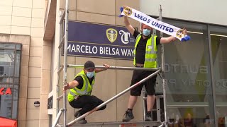 Marcelo Bielsa Way Unveiled In Leeds City Centre