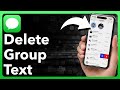 How To Delete Group Text On iPhone