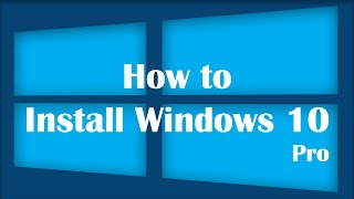 [How To] Install windows 10 | PRO