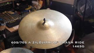 vintage 1960s stamp with 70s hollow logo A Zildjian 18\