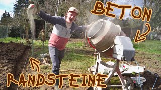 RANDSTEINE für´s BEET setzen / MAGIRA Inverter / GARTENUMBAU #4