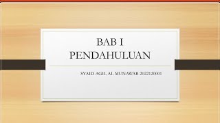 Pengantar metologi penelitian Bab 1 Pendahuluan