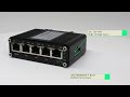 linovision 5 ports industrial umanaged full gigabit poe switch with dc12 48v wide range input.