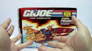 1990 Hasbro G.I. Joe - Cobra Piranha Toy Review