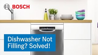 How to Fix a Bosch Dishwasher Not Taking in Water | Step-by-Step Solution | Bosch Home India