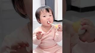 我的宝宝会刷牙了～人类幼崽有多可爱