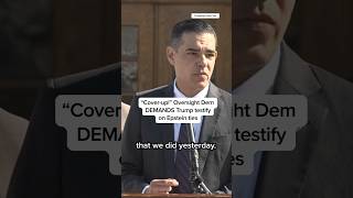 'Cover-up!' Oversight Dem DEMANDS Trump testify on Epstein ties