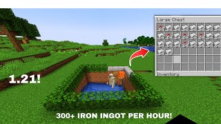 Minecraft New IRON Farm in 1.21+ NEW DESIGN Java and Bedrock