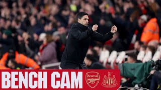 BENCH CAM | Arsenal vs Newcastle United (4-1) | All the goals, drama and celebrations from N5!
