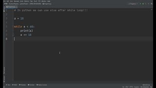We can also use else statement after while loop in python!!! # Shorts