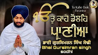 🔴ਤੂ ਕਾਹੇ ਡੋਲਹਿ ਪ੍ਰਾਣੀਆ॥tu kaahe doleh praniya{Bhai Gursimran Singh Sodhi}(Shabad Kirtan)