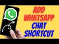 How to Add Whatsapp Chat Shortcut on Home Screen iPhone