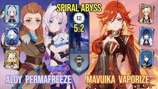 Aloy (ft. Citlali) Permafreeze + C0 Mavuika Vaporize | Spiral Abyss 5.2 - 5.3 | Genshin Impact