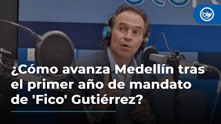 ¿Cómo avanza Medellín tras el primer año de mandato de Federico Gutiérrez?