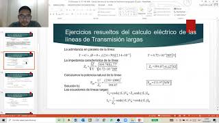 ejercicios resueltos del calculo eléctrico de las líneas de Transmisión largas