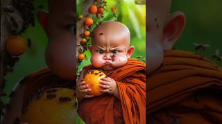 so cute little monk 🤩🔥#cute #youtubeshorts #shorts 👌