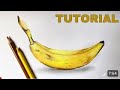 How To Draw A Banana Color Pencil Tutorial