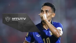 MTUTD.TV ไฮไลท์เอเอฟเอฟรอบรองชนะเลิศ เมียนมาร์ 0-2 ไทย ธีรศิลป์ทำ 2 ประตู