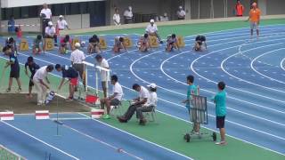 2016都選抜大会 男子 １００ｍ ﾀｲﾑﾚｰｽ1組