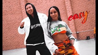 DaniLeigh - Easy (Remix) ft. Chris Brown Dance Choreography by Hu Jeffery