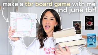 board game picks my june tbr📖🎀 make a tbr board game with me!