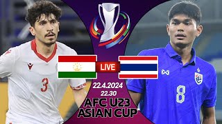#AsianCupU23  Live+score! ไทย พบ ทาจิกีสถาน AFC U23 Asian Cup Qatar 2024