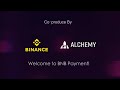 bnb is now available in aldo powered by alchemy pay.