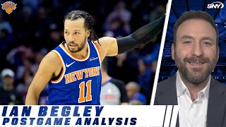 Ian Begley on the importance of Knicks' win over 76ers with Karl-Anthony Towns injured | SNY