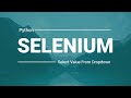 Select Values From Dropdown |  Python Selenium | Pytest Framework | SQA Tools