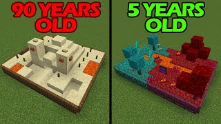 how mini biomes are built at different ages